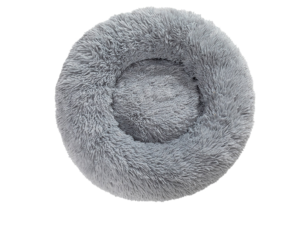 Fluffy donut dog bed