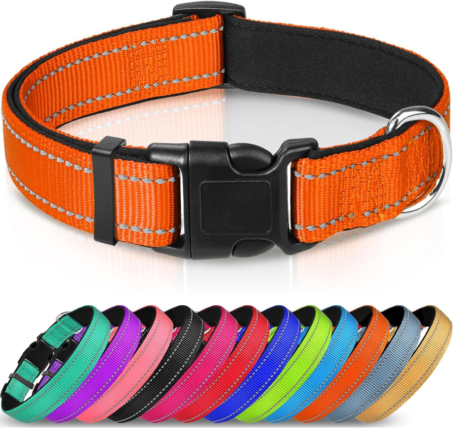 GlowTrail Reflective Safety Collar - Orange
