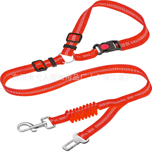 SafeRide 2-Point Car Safety Belt - Red