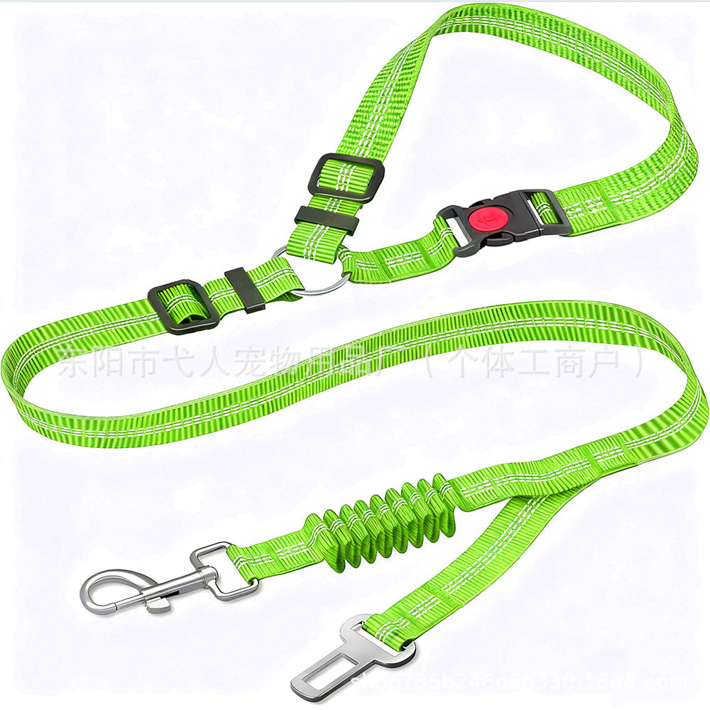 SafeRide 2-Point Car Safety Belt - Green