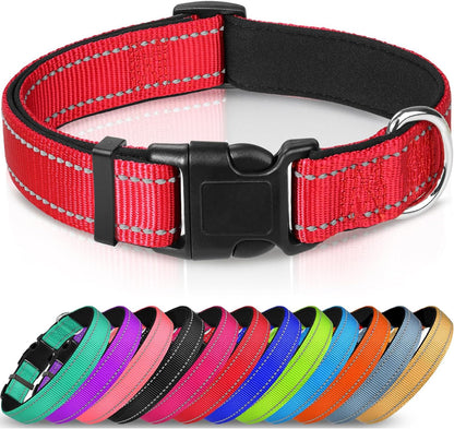 GlowTrail Reflective Safety Collar - Rose Red