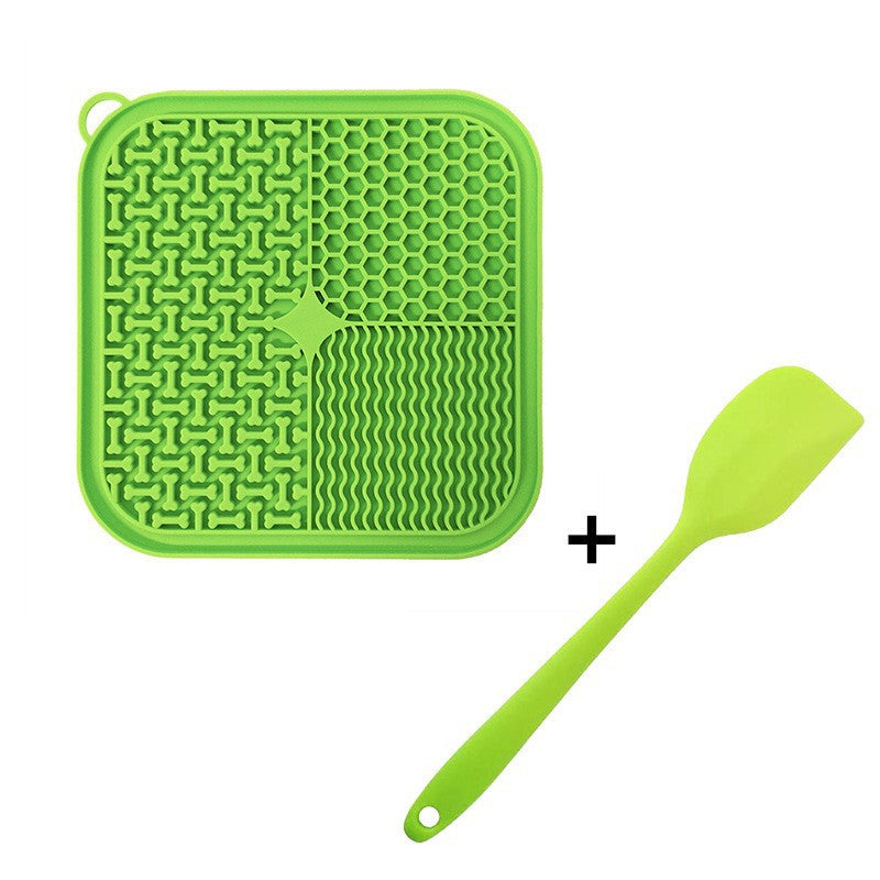 LickyLix Premium Lick Pad (64 Suction Cups) - Green