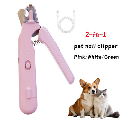 PawTrim 2-in-1 LED Nail Clipper & Grinder