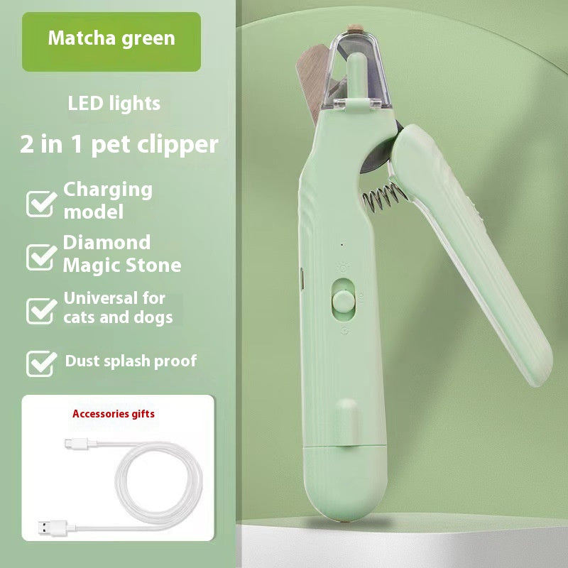 PawTrim 2-in-1 LED Nail Clipper & Grinder