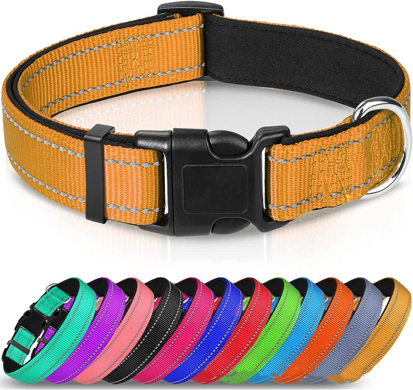 GlowTrail Reflective Safety Collar - Yellow