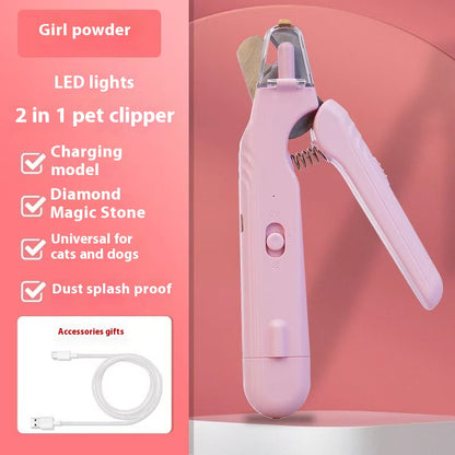 PawTrim 2-in-1 LED Nail Clipper & Grinder
