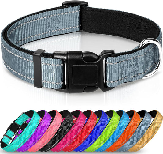 GlowTrail Reflective Safety Collar - Grey