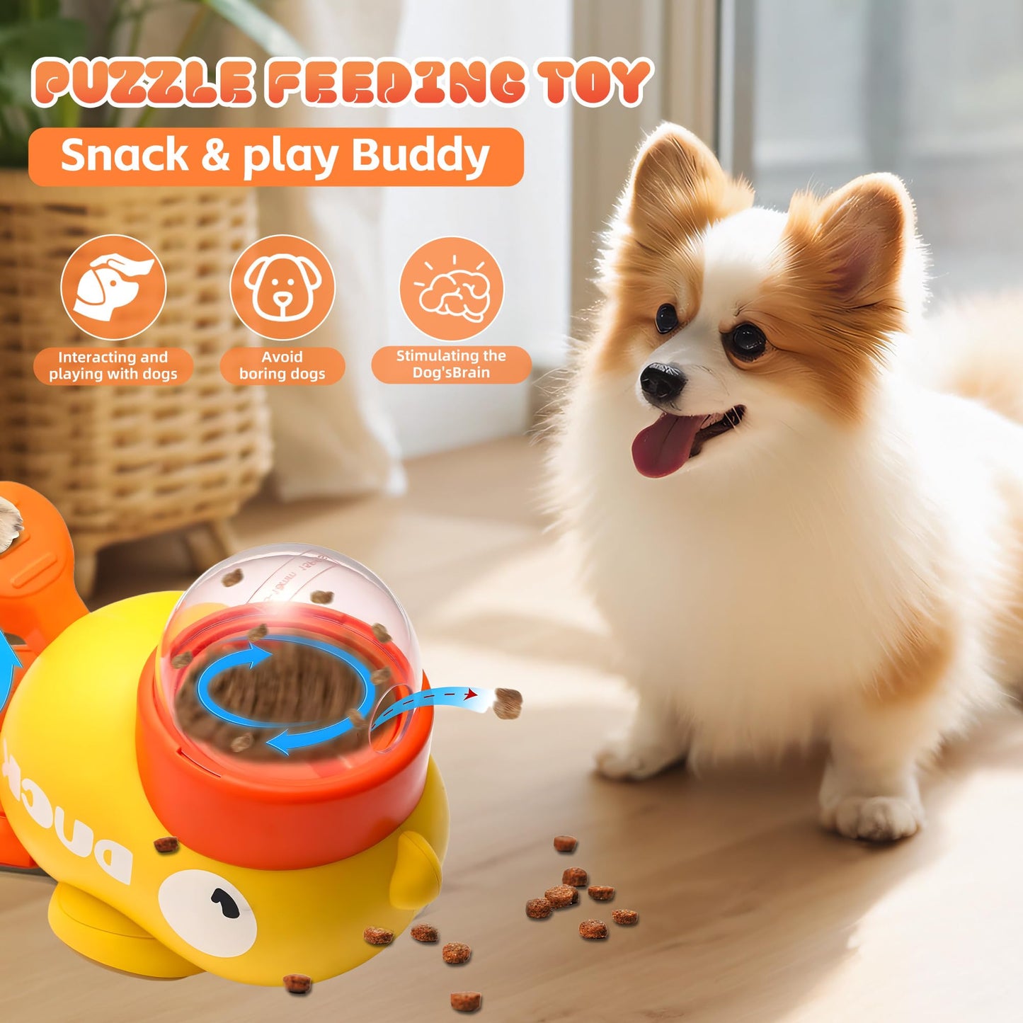 DuckyDrop Treat Dispenser Toy