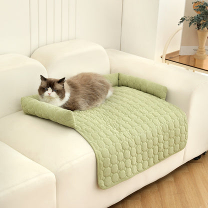 SnuggleSofa Corduroy Bed Blanket with Neck Pillow