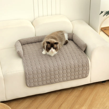 SnuggleSofa Corduroy Bed Blanket with Neck Pillow