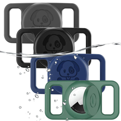 TagPocket AirTag sleeve in multiple colors showing water resistance
